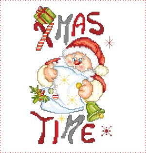 schema punto croce pdf Tempo di Natale